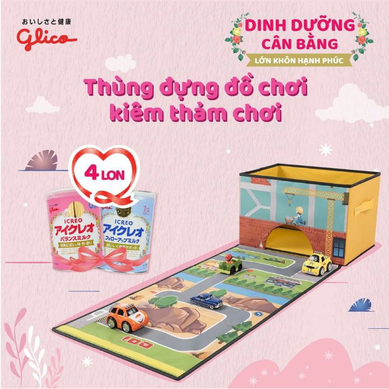 Thùng đựng đồ chơi kiêm thảm chơi