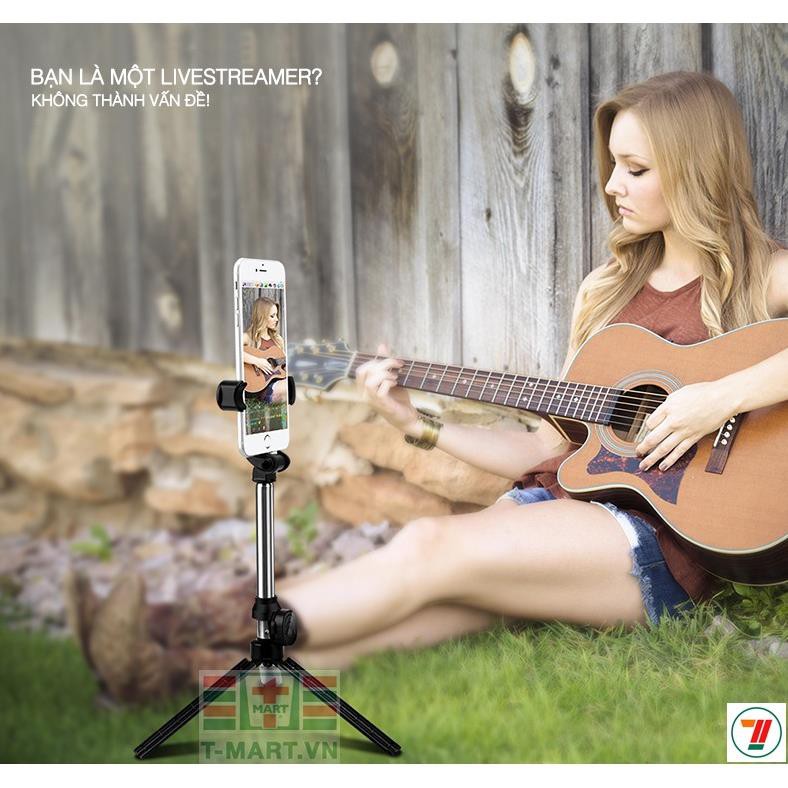Gậy tự sướng kiêm Tripod 3 chân đa năng nhỏ gọn kèm Remote Bluetooth tiện lợi - XT10 | BigBuy360 - bigbuy360.vn