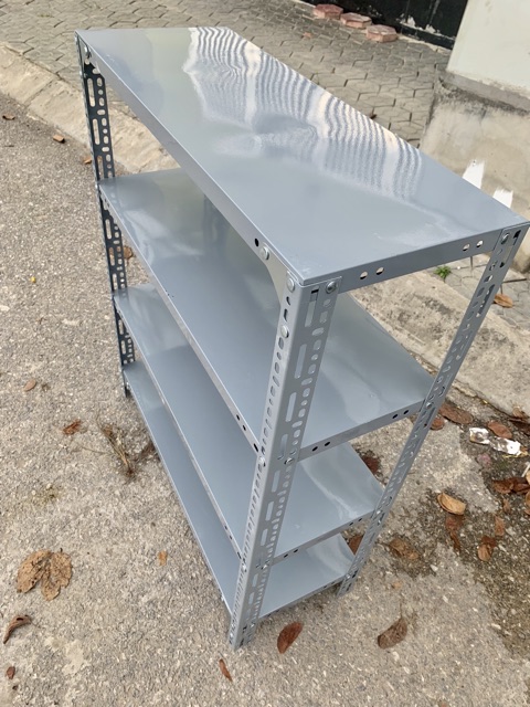 Kệ sắt v lỗ 4 tầng dài 100 rộng 40 cao 150