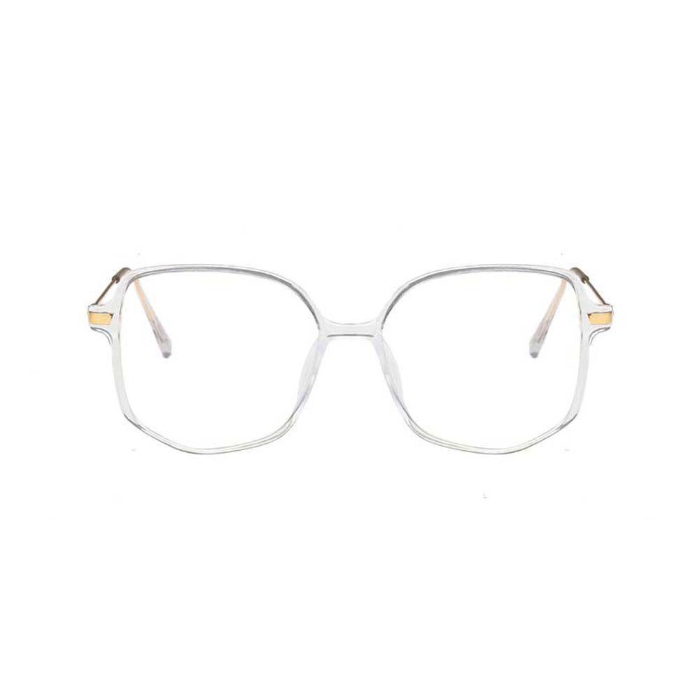 Kính Chống Bức Xạ Gọng Đa Giác Bằng Kim Loại Màu Đen / Xanh Dương Thời Trang Cho Nữ MXMUSTY