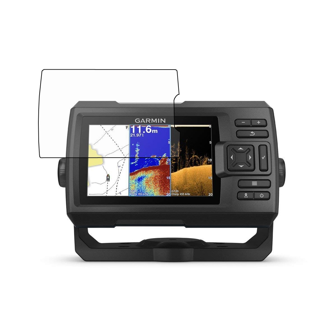 2x Trong Suốt Màn Hình LCD Bảo Vệ Bao Lá Chắn Chống Trầy Xước Phim Da Cho Garmin Striker 5cv Phụ Kiệ
