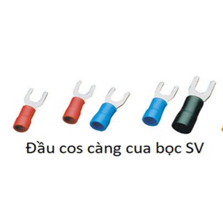 đầu cos điều khiển càng cua có vỏ bọc các loại (túi 100c)