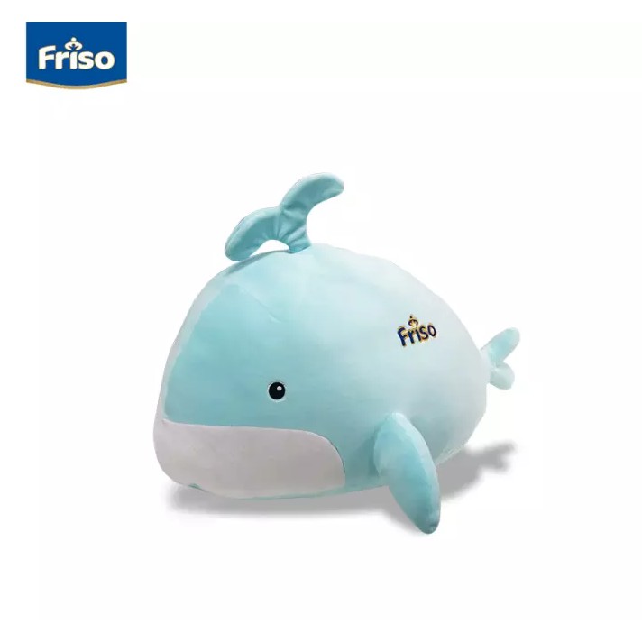 Bộ 2 lon sữa bột Friso Gold 4 1.5kg + Bộ mềm gối ôm cá heo