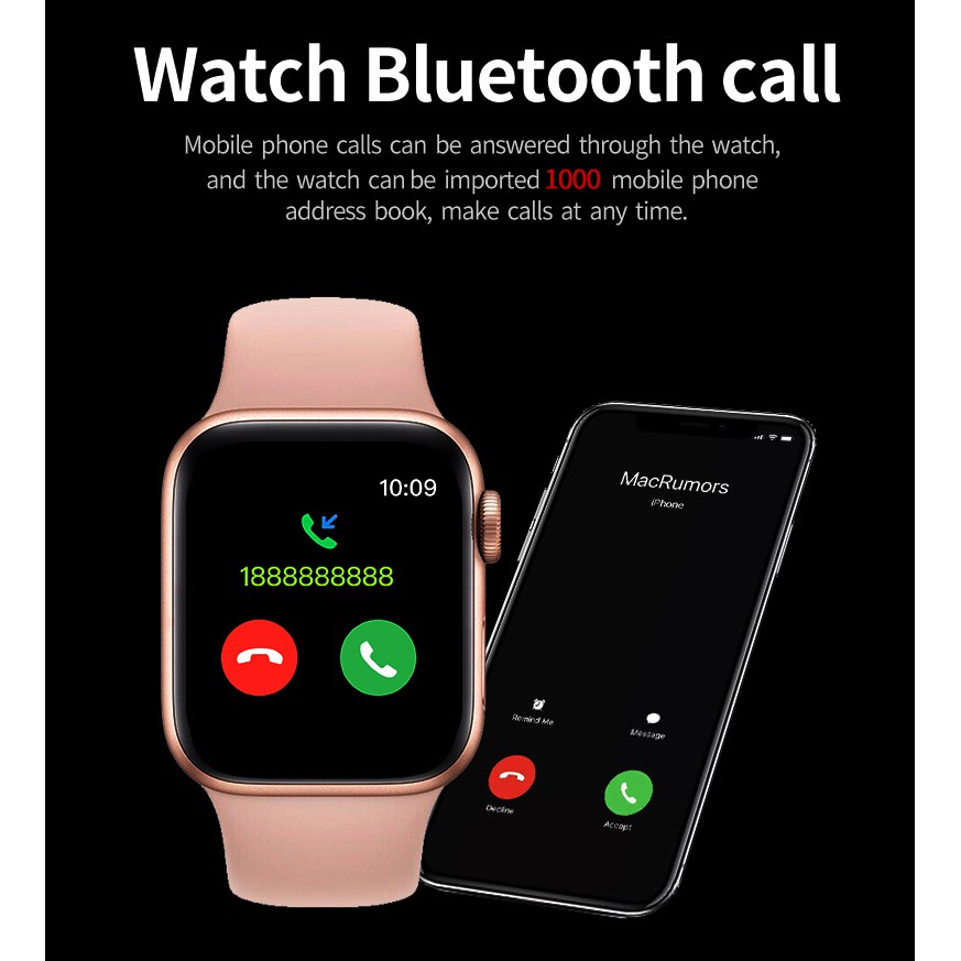 U98 Plus Smart Watch 1.7 Inch Body Temperature Voice Control Lock Screen Smartwatches For IOS Android