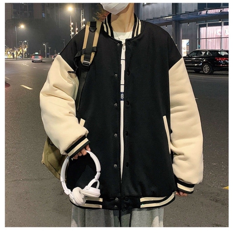 Áo khoác bomber Jacket nam nữ Gấu SoloChất nỉ vs gió chống nắng, giữ nhiệt ấmThời trang thu đông thể thao, Hàn Quốc