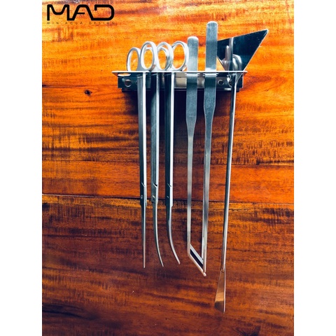 GIÁ TREO DỤNG CỤ THỦY SINH BẰNG INOX CAO CẤP MAD - Khay dụng cụ inox - Giá treo dụng cụ inox