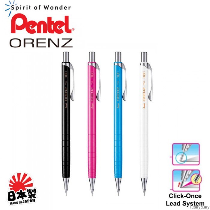 [RẺ NHẤT] BÚT CHÌ KIM TỰ ĐỘNG CAO CẤP PENTEL ORENZ 0.2 MM / RUỘT CHÌ 0.2 MM (CHỌN MÀU)