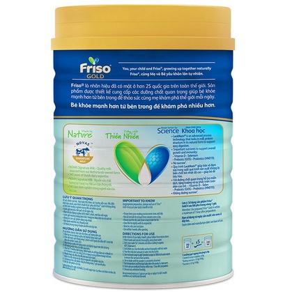 Sữa bột friso gold 4 380g dành cho bé trên 2 tuổi