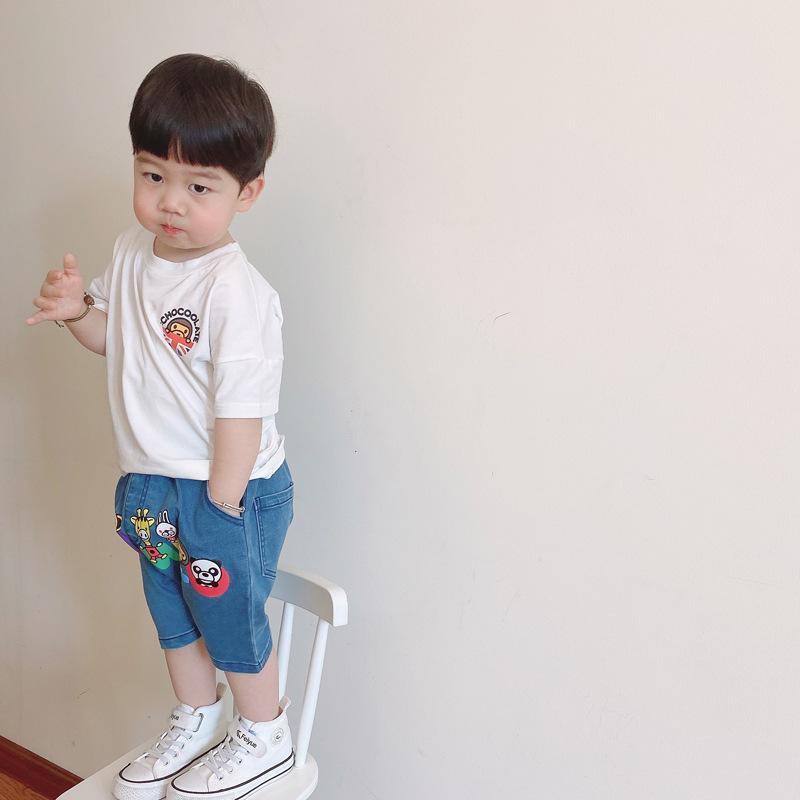 Áo Thun Cotton Ngắn Tay Thời Trang Mùa Hè Nhật Bản Dành Cho Bé Trai