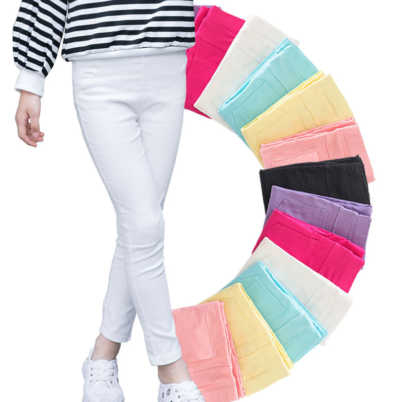 Quần Legging Dài Màu Đen Dễ Phối Đồ Thời Trang Dành Cho Bé Gái