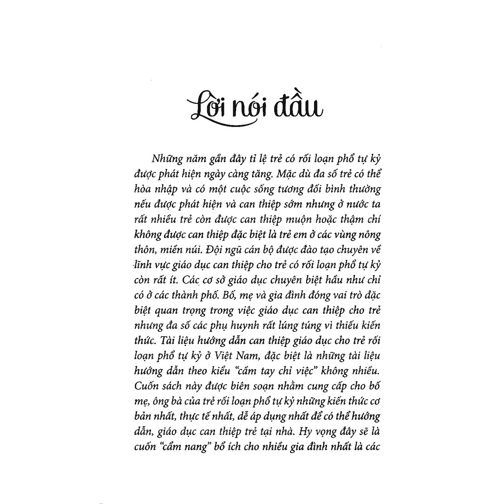 Sách-Sách cho trẻ tự kỷ - Nuôi dạy trẻ có rối loạn phổ tự kỷ trong môi trường gia đình