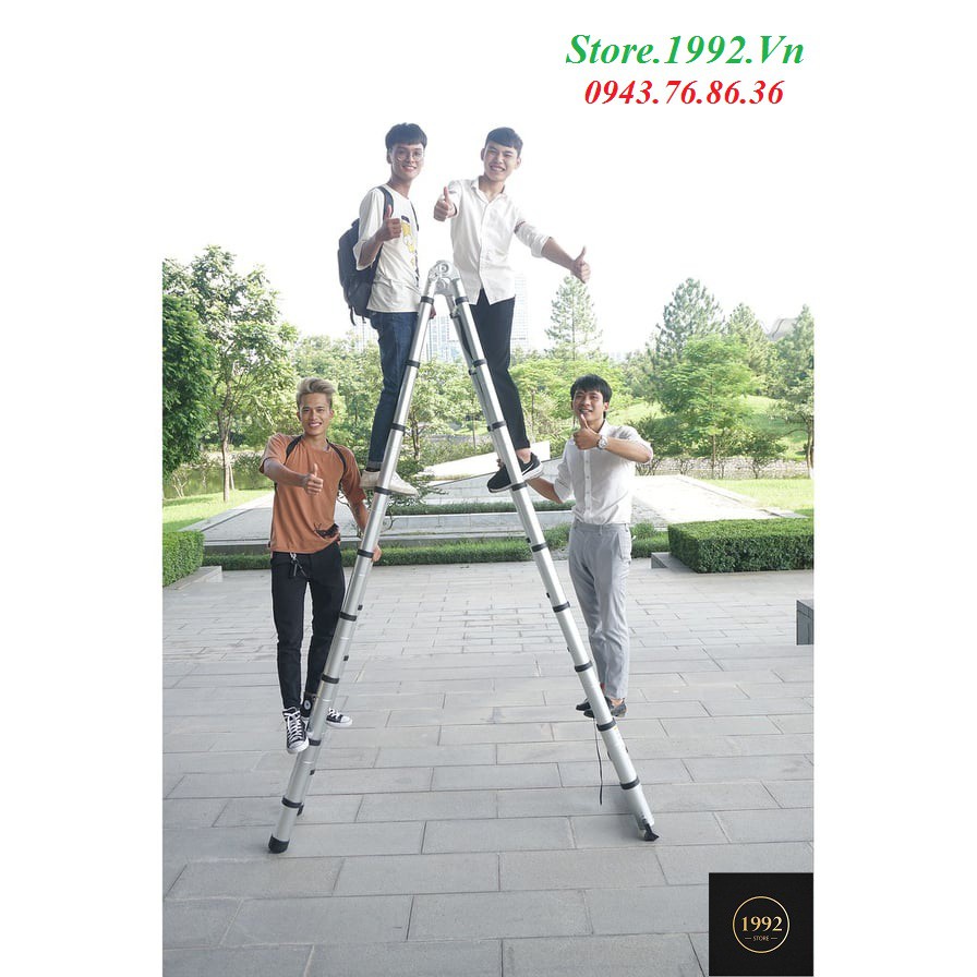 THANG NHÔM RÚT ĐÔI 5.6M CHỮ A (2.8+2.8)