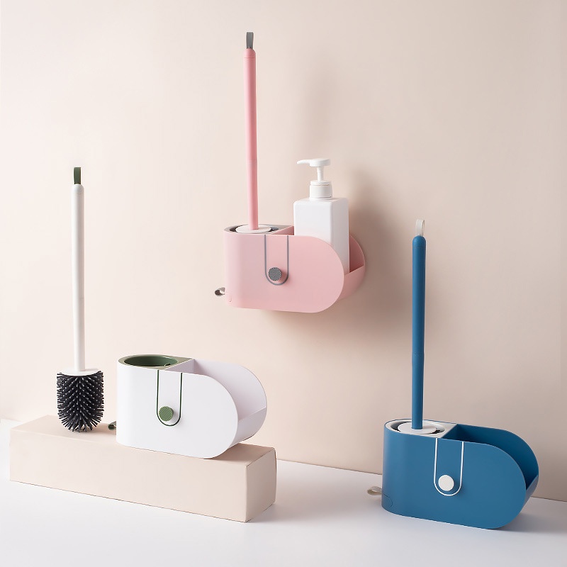 Bàn Chải Vệ Sinh Toilet Bằng Silicone Tiện Dụng