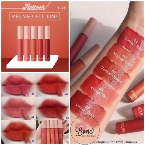 [CHÍNH HÃNG] - Son Kem Eglips Velvet Fit Tint | BigBuy360 - bigbuy360.vn