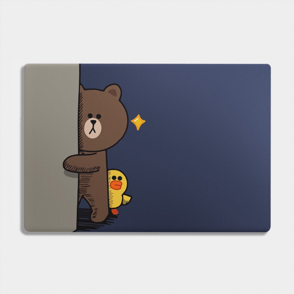 Skin Dán Laptop - Mẫu Gấu Brown Dễ Thương
