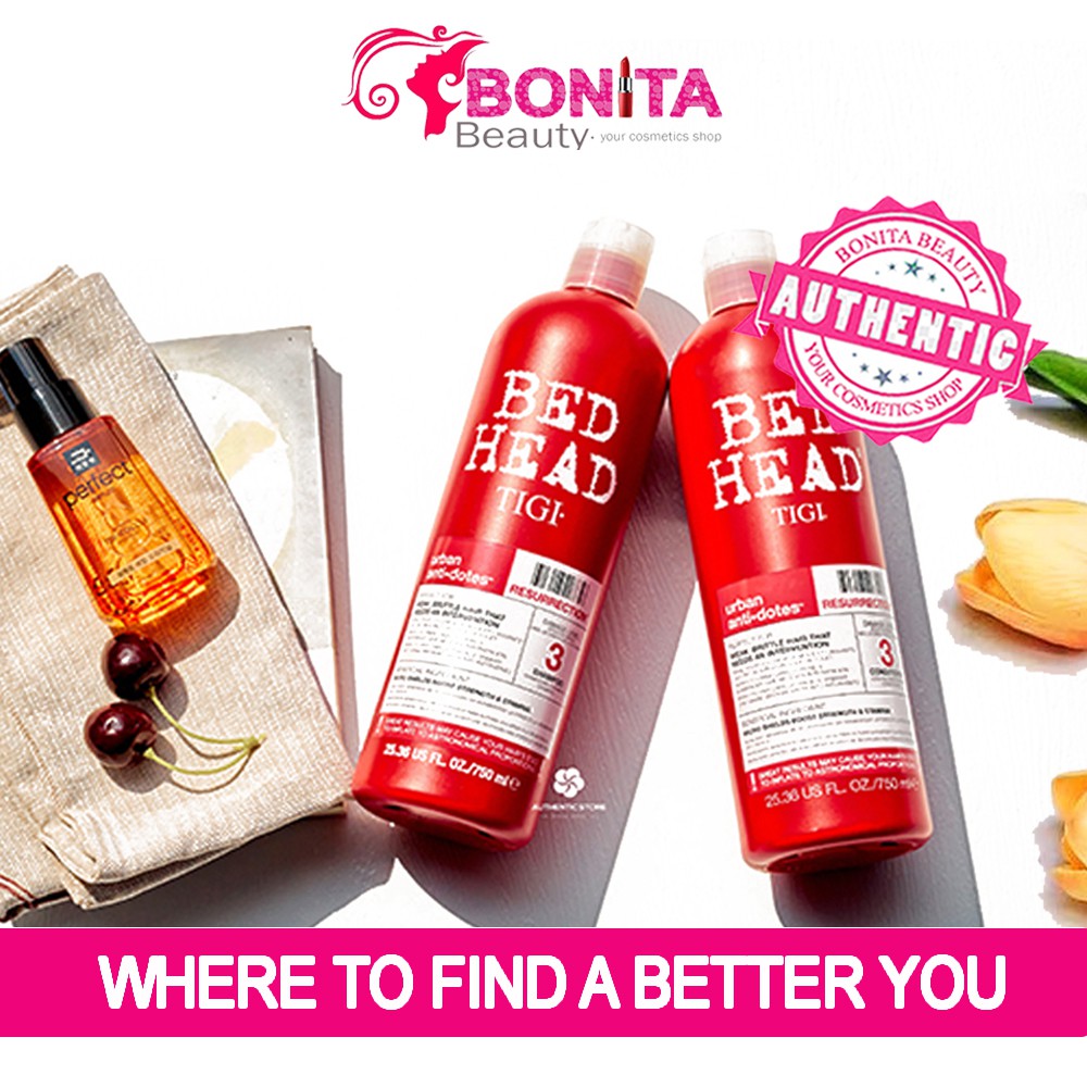 Bộ Gội Xả Bed Head Tigi Đỏ