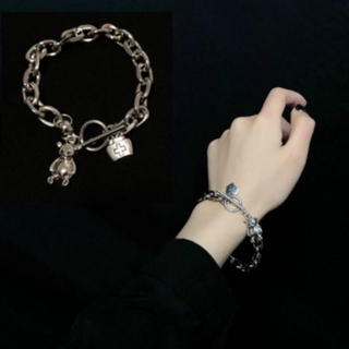 Vòng Tay Thiết Kế Hình Gấu Phong Cách Cổ Điển Hàn Quốc Thời Trang