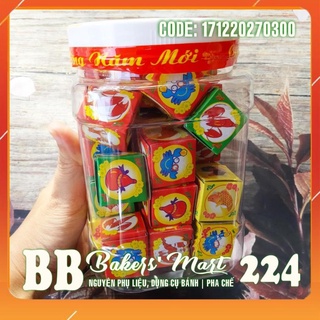 Kẹo chocolate socola hình bầu cua cá cọp - hủ 300gr