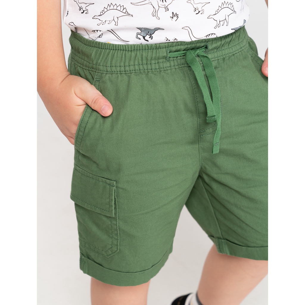 Quần short bé trai cotton khaki túi ốp thời trang CANIFA - 2BS21S010