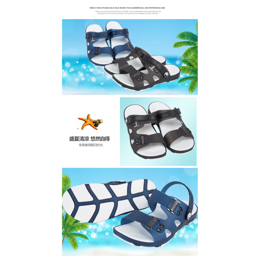 Dép nam đi mưa đế chống trơn trượt hở mũi | BigBuy360 - bigbuy360.vn