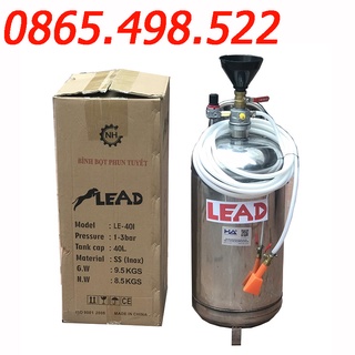 Bình phun bọt tuyết inox 40l le-40i