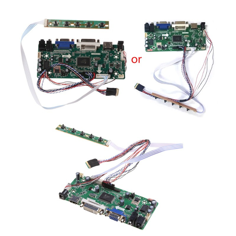 QJ  Controller Board LCD HDMI DVI VGA Audio PC Module Driver DIY Kit 15.6" Display B156XW02 1366X768 1ch 6/8-bit 40 Pin Panel