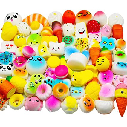 Squishy mini có móc khóa, Squishy giá rẻ nhiều hình dễ thương