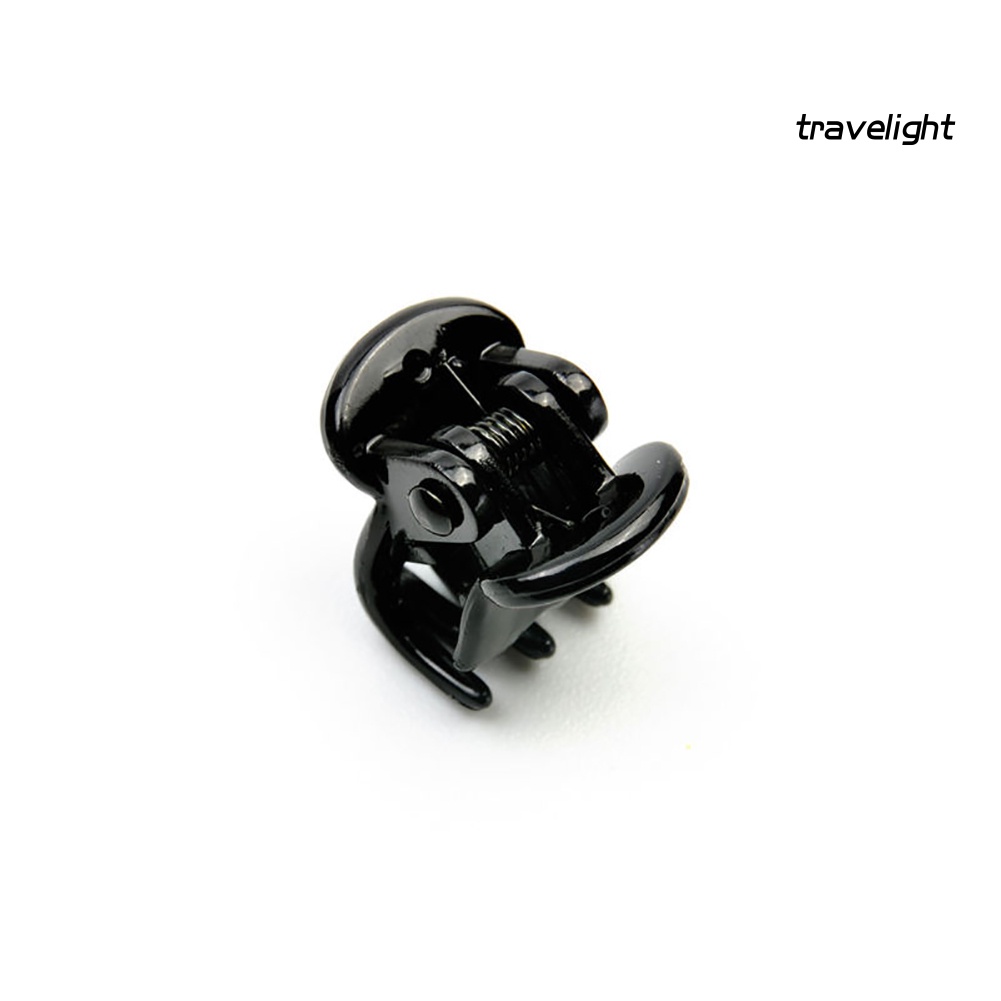 Set 12 Kẹp Tóc Nhựa Mini Màu Đen Cho Bé Gái