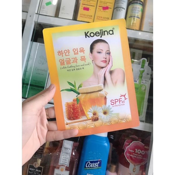 Ủ Trắng Mặt Và Cổ Koejina Hàn Quốc Trắng Liền Sau Lần Đầu Sử Dụng