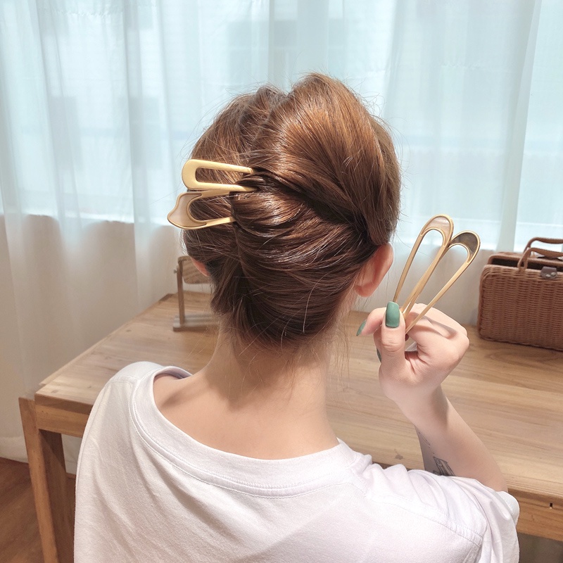 Kẹp Tóc Chữ U Thiết Kế Đơn Giản Thời Trang Cho Nữ