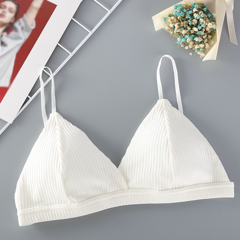 Áo ngực nữ dạng ống màu trơn cổ chữ V gợi cảm