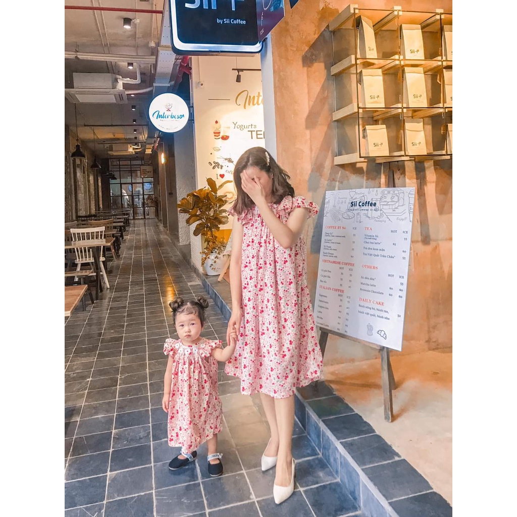 ĐẦM SMOCK ĐÔI MẸ VÀ BÉ