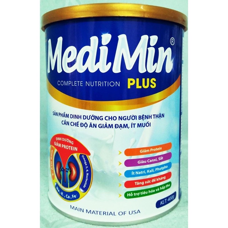 Sữa MediMin plus cho người suy thận 900g