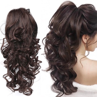 Tóc giả Wigsin kiểu đuôi ngựa dài xoăn bằng sợi tổng hợp cho nữ