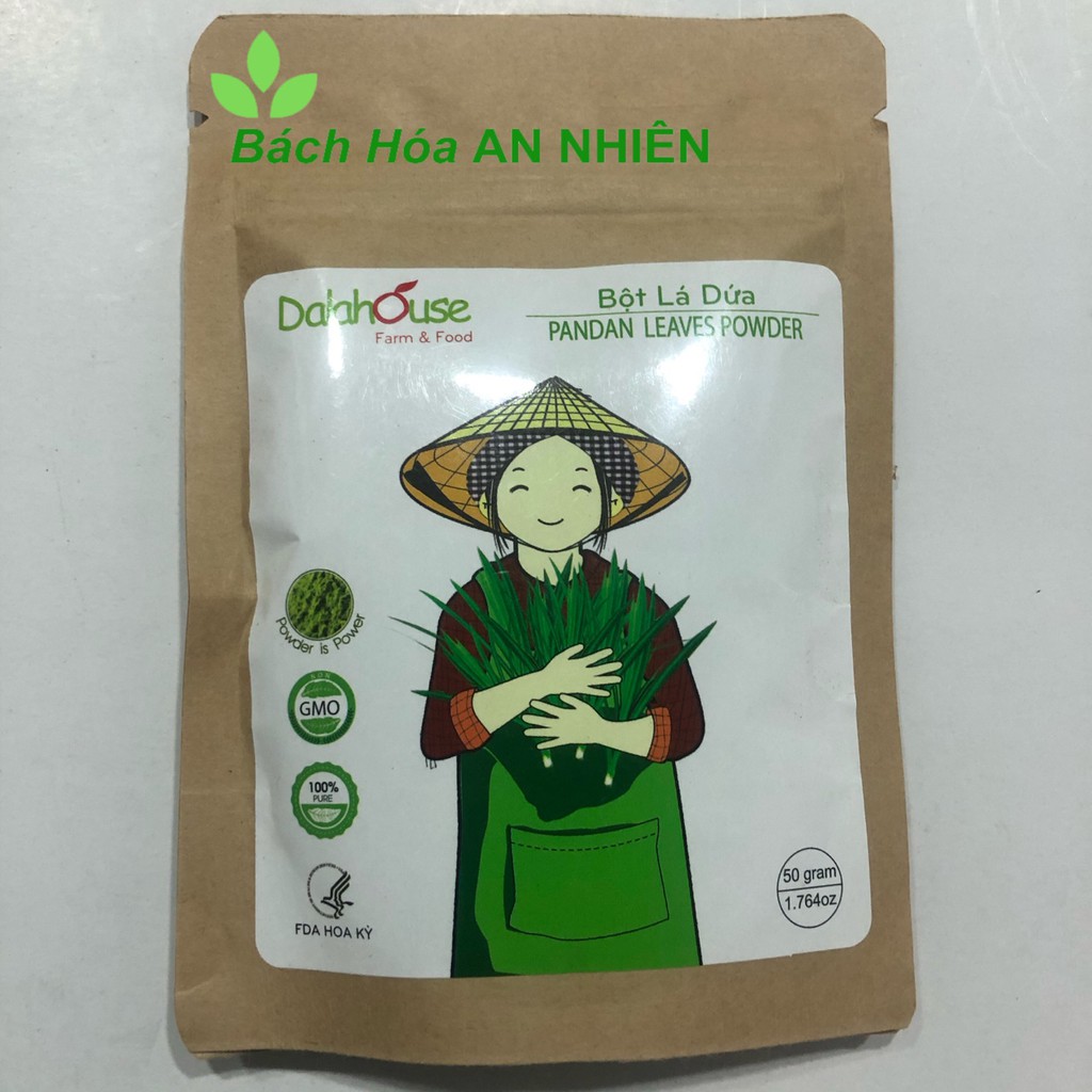 Bột Lá Dứa (nếp) nguyên chất gói 50gr