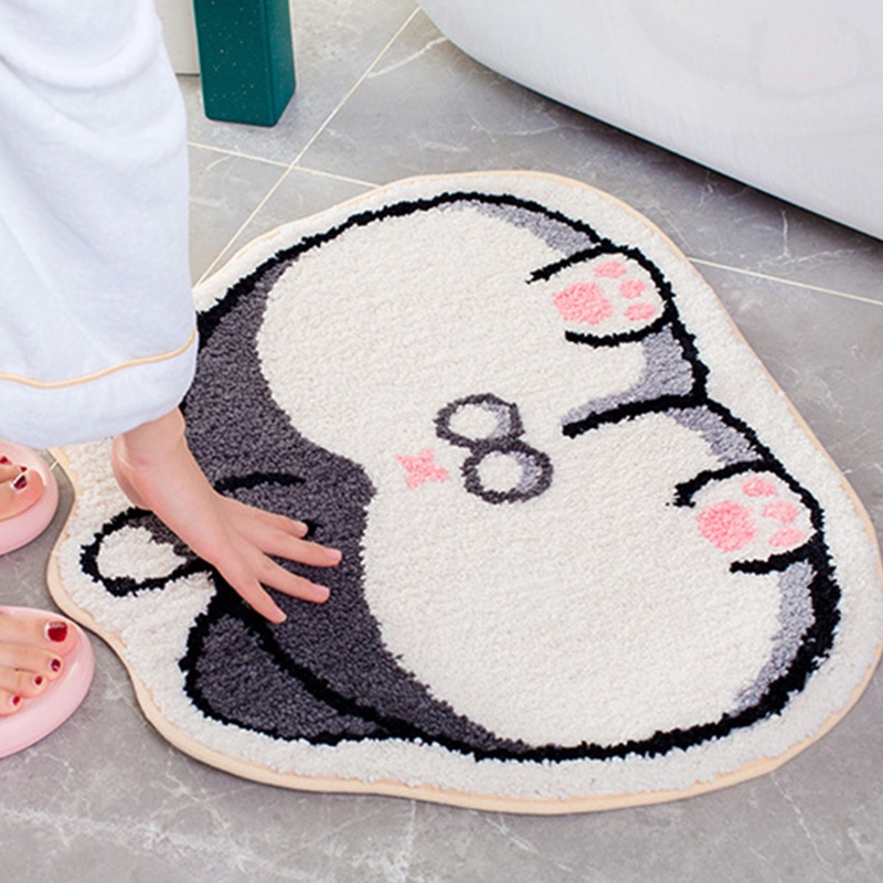 Thảm Chùi Chân Mini Hình Mông Corgi Hoạt Hình Siêu Đáng Yêu