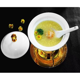 Thố chưng yến sứ có khay đốt