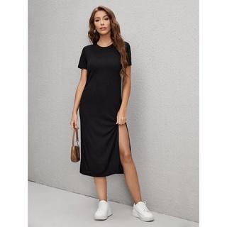 [ BIGSIZE TRÊN 55KG ] ĐẦM SUÔNG XẺ TÀ thun cotton co giãn 4 chiều bigsize nữ