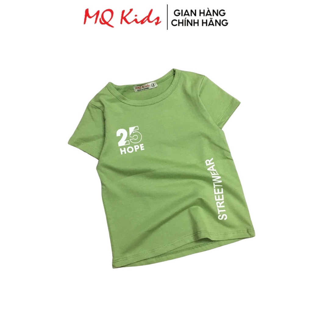 Áo thun bé trai size đại  21_40kg áo phông đại cồ bé trai chất liệu cotton thoáng mát