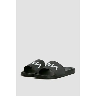 Dép nam Pull&bear màu đen authentic