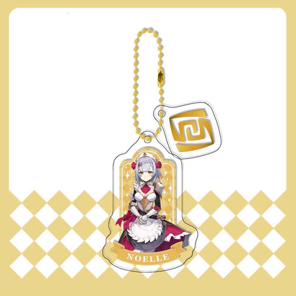 Lanfy Móc Chìa Khóa Gắn Ba Lô Hai Mặt Trong Suốt Họa Tiết Hoạt Hình Anime Gorou Yaemiko Venti