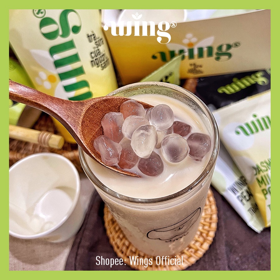 [Mã GROXUAN1 giảm 8% đơn 150K] Trà Nhài Sữa Trân Châu Trắng Wings đóng hộp 5 set (Tự pha tại nhà theo hướng dẫn) | BigBuy360 - bigbuy360.vn