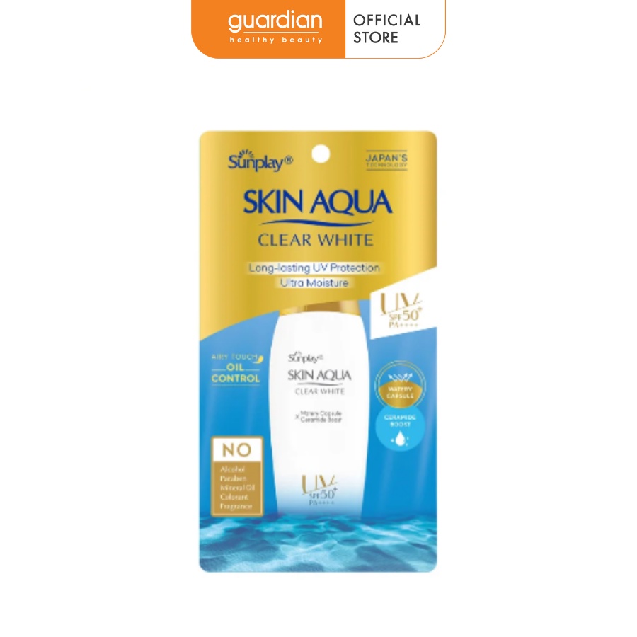 Sữa Chống Nắng Dưỡng Da Trắng Mịn Skin Aqua Clear White Sunplay 55Gr