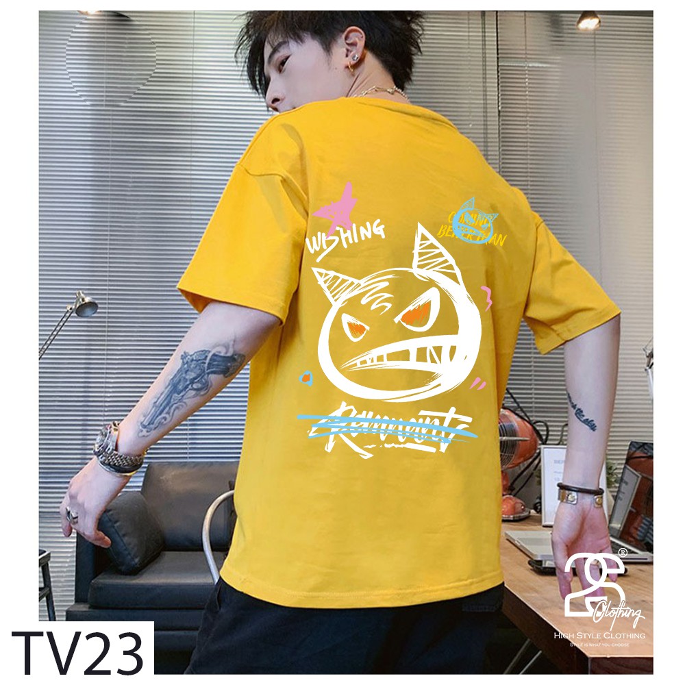 Áo Thun Tay Lỡ 2sClothing Áo Phông StreetWear Unisex Nam Nữ Cotton Oversize Form Rộng Giá Rẻ In Hình Icon Cool Ngầu TV23 | BigBuy360 - bigbuy360.vn