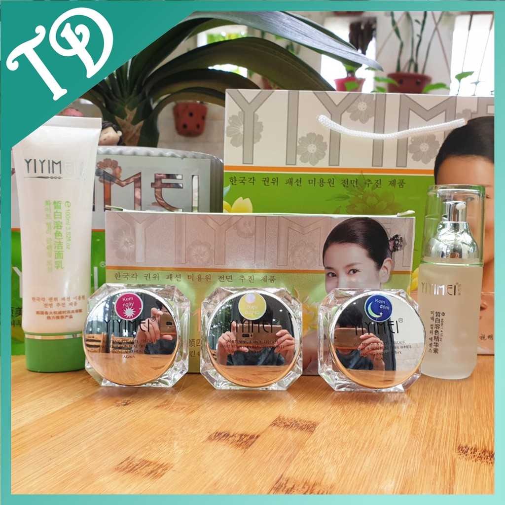 [SIÊU SALE] Bộ mỹ phẩm Yiyimei 5in1, chuyên làm sạch nám, tàn nhang và dưỡng trắng da, kem nám Yiyimei, mỹ phẩm Yiyimei.