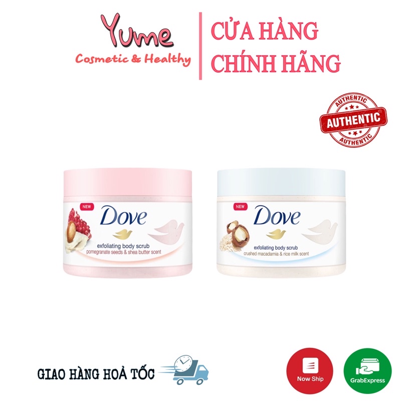 [Cóbill]Kem tẩy tế bào chết cho body Dove