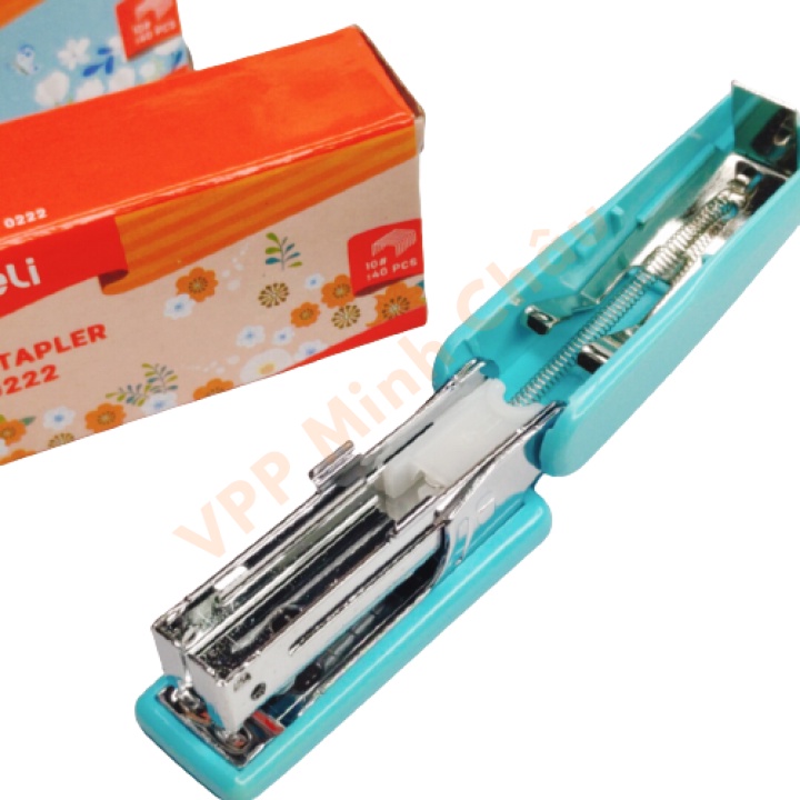 Dập Ghim Mini Deli E0222 Thiết Kế Nhỏ Gọn Dễ Sử Dụng Phù Hợp Khi Mang Theo