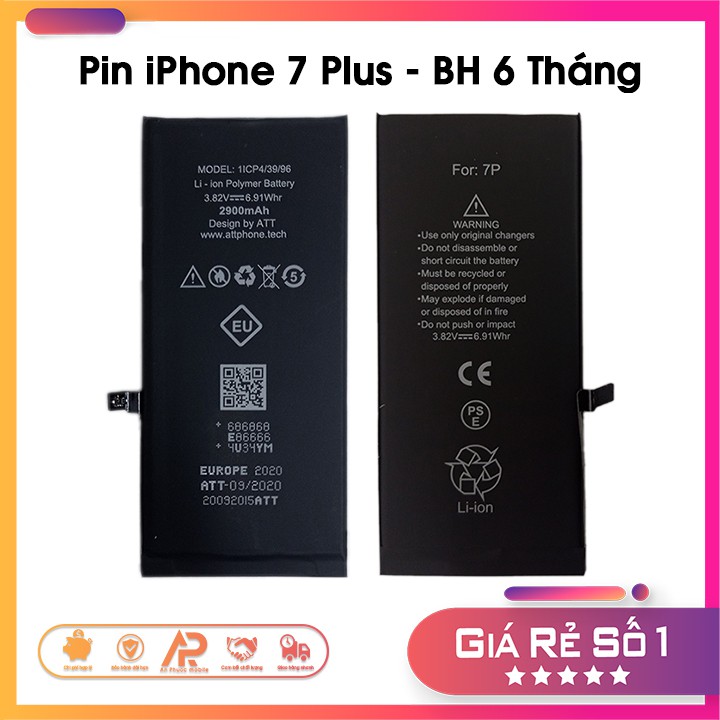 [Bảo hành 6 tháng] Pin iPhone 7 Plus EU - Linh Kiện Thay Thế Chính Hãng