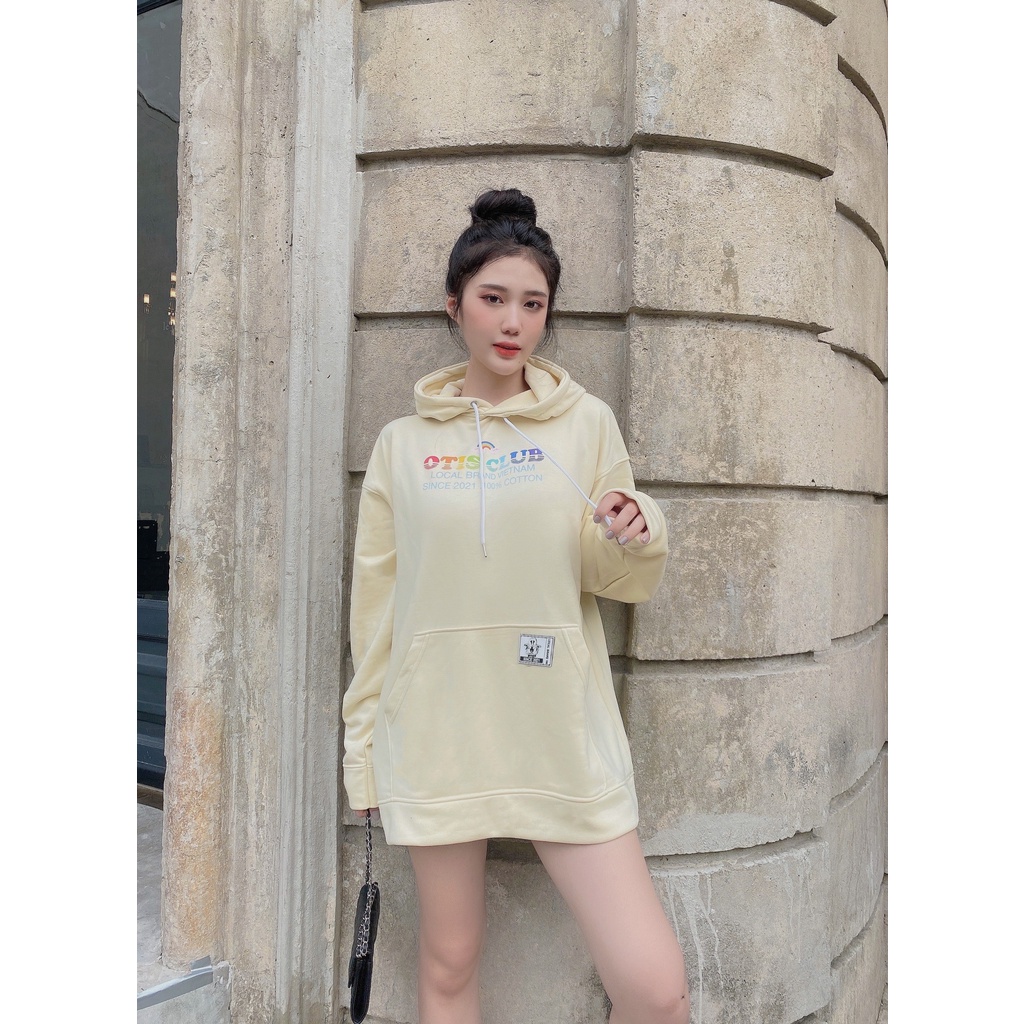 Áo khoác hoodie chui đầu nỉ cotton Local Brand OTIS CLUB - HOODIE RAINBOW