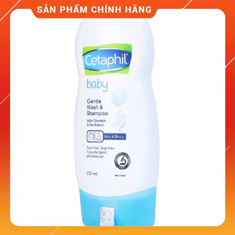 SỮA TẮM GỘI TOÀN THÂN CETAPHIL BABY GENTLE WASH SHAMPOO 2 IN 1 230ML